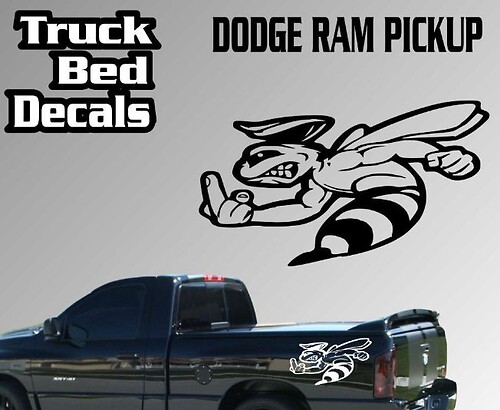 Grappige Bee Bedside Vinyl Decal Sticker voor Dodge Ram 1500