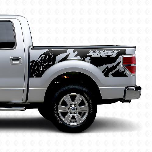4x4 Off Road Stijl Achter Zij Vinyl Decal voor Musclecar truck 2010-2020