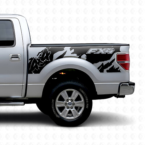 FX4 4x4 Off Road Stijl Achterzijdige Vinylsticker voor Musclecar truck 2010-2020_1