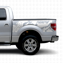 4x4 Off Road Stijl Achter Zij Vinyl Decal voor Musclecar truck 2010-2020_3