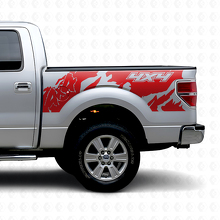 4x4 Off Road Stijl Achter Zij Vinyl Decal voor Musclecar truck 2010-2020_4