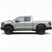 Geruite Custom Zijstrepen Vinyl Decal voor Musclecar truck 2010-2020_3