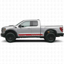 Geruite Custom Zijstrepen Vinyl Decal voor Musclecar truck 2010-2020_4