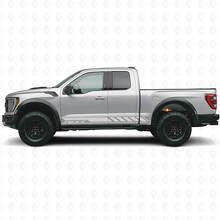 Geruite Custom Zijstrepen Vinyl Decal voor Musclecar truck 2010-2020_5