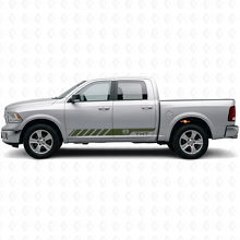 Custom Hemi Stijl Zijstrepen Vinyl Decal voor Dodge Ram Rebel 1500 2009–2016_3