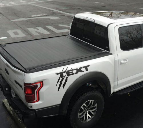Aangepaste Tekst Zijbed Grafiek Decal Sticker 2 voor Musclecar truck power truck 2017