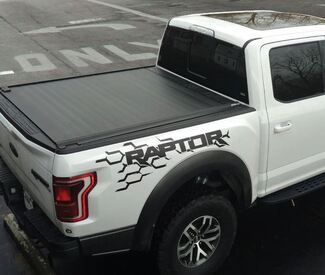 Ford F150 Raptor 2017-up sticker met logo op het zijbed
