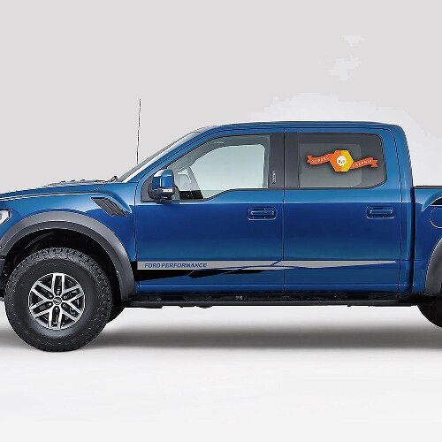 Ford F-150 Raptor grafische zijstreep sticker sticker retro Ford Performance