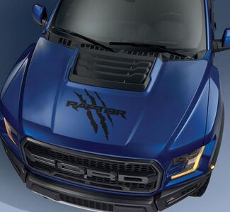 Ford F150 Raptor 2017 motorkap logo klauw grafische sticker sticker