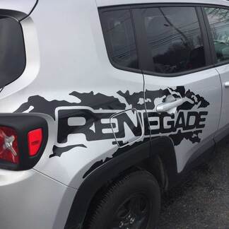 NIEUWE 2017-2019 Jeep Renegade Graphics - stickerset met matte glanzende afwerkingen 1