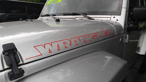 2 stuks NIEUWE WRANGLER Hood Side Sticker Decal Grafisch JEEP WRANGLER RUBICON SAHARA Elke kleur
