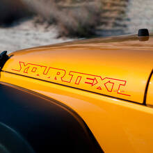 Lettering Motorkap Zijde Vinyl Decal Set voor Jeep Wrangler Rubicon Sahara_3