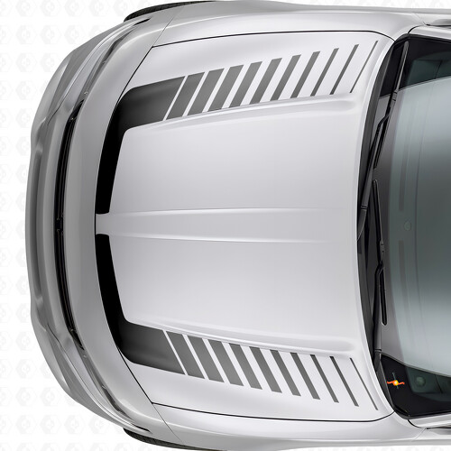 Stroboscoopstijl Accentstrepen Motorkap Vinyl Decal Sticker voor Dodge Charger 2015-2026_1