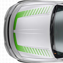 Stroboscoopstijl Accentstrepen Motorkap Vinyl Decal Sticker voor Dodge Charger 2015-2026_3