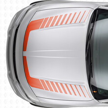 Stroboscoopstijl Accentstrepen Motorkap Vinyl Decal Sticker voor Dodge Charger 2015-2026_4