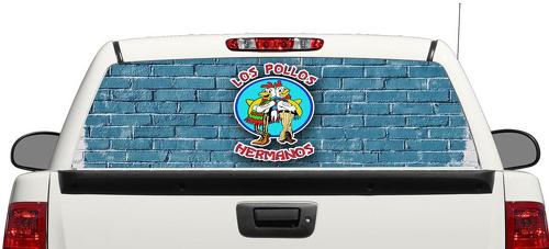 Los Pollos Breaking bad Achterruit Sticker Sticker Pick-up Truck SUV Auto 3