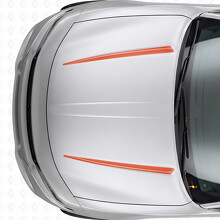 Dubbele Tnin Strepen Motorkap Vinyl Decal Sticker voor Dodge Charger 2015-2026_4