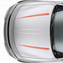 Dubbele Tnin Outline Strepen Motorkap Vinyl Decal Sticker voor Dodge Charger 2015-2026_4