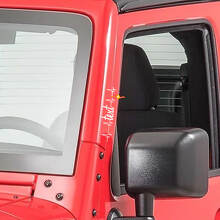 Heart Pulse Deurstijl Vinyl Stickers voor Jeep Wrangler Rubicon 2