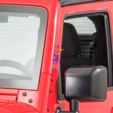 Heart Pulse Deurstijl Vinyl Stickers voor Jeep Wrangler Rubicon 3