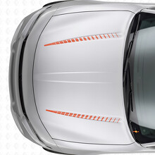 Dubbele Tnin Strobe Strepen Motorkap Vinyl Decal Sticker voor Dodge Charger 2015-2026_4