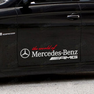 Koppel de wereld van Mercedes Benz AMG vinyl auto auto logo sticker
