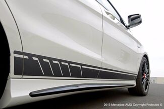 Stijl strepen vinyl sticker voor Mercedes Benz CLA AMG zwart
