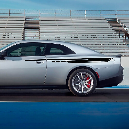 Zij kwart paneel stickers strepen voor Dodge Charger Electric
