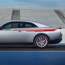 Zij kwart paneel stickers strepen voor Dodge Charger Electric
 3