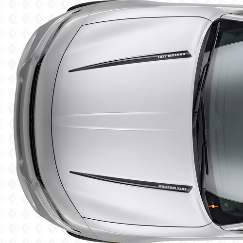 Dubbele Custom Strepen Motorkap Vinyl Decal Sticker voor Dodge Charger 2015-2026