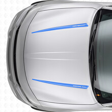 Dubbele Custom Strepen Motorkap Vinyl Decal Sticker voor Dodge Charger 2015-2026_2