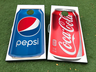 Coca Cola Pepsi Cornhole Board Game Decal VINYL WRAPS met GELAMINEERD