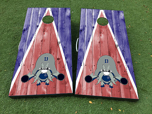 Dallas Football Cowboy Cornhole Board Wrap Sticker Set