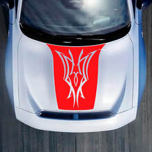 Hood Tribal Decal Sticker voor Dodge Charger Electric
 3