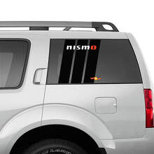 Nismo erfgoedstrepen vinyl sticker sticker voor Nissan Quarter -venster
 2