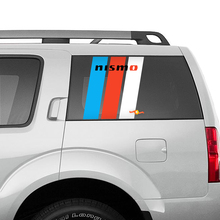 Nismo erfgoedstrepen vinyl sticker sticker voor Nissan Quarter -venster
 3