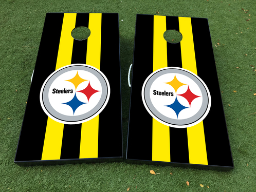 Pittsburgh Steelers Cornhole Board Game Sticker VINYL WRAPS met GELAMINEERD