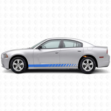 Dubbele Strobe Strepen Zijvinyl Decal Sticker voor Dodge Charger 2011-2014_2