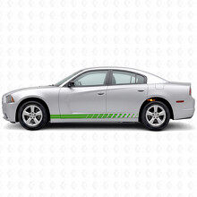 Dubbele Strobe Strepen Zijvinyl Decal Sticker voor Dodge Charger 2011-2014_3