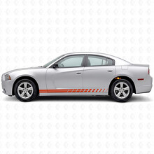 Dubbele Strobe Strepen Zijvinyl Decal Sticker voor Dodge Charger 2011-2014_4