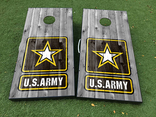U.S. Army Militaire Stijl Cornhole Bord Wrap Decal Set