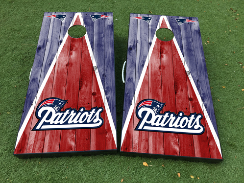 New England Patriots Cornhole Board Game Sticker VINYL WRAPS met GELAMINEERD