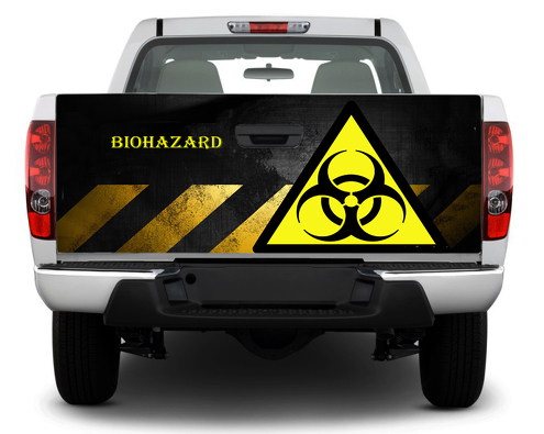 Biohazard Giftig Gevaar Achterklep Sticker Sticker Wrap Pick-up Truck SUV Auto