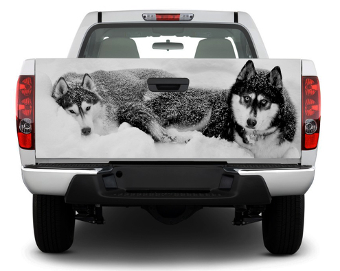 Huskies Wolf achterklep sticker sticker wrap pick-up truck SUV auto