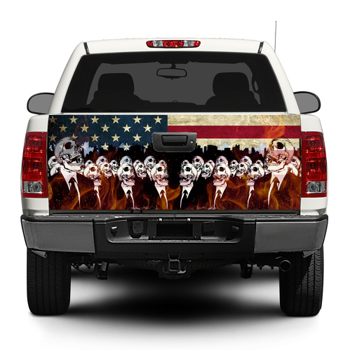 Zombie Amerikaanse USA vlag achterklep sticker sticker wrap pick-up truck SUV auto