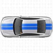 Dubbele Strepen Motorkap Dak Kofferbak Vinyl Decal Sticker voor Dodge Charger_2
