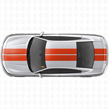 Dubbele Strepen Motorkap Dak Kofferbak Vinyl Decal Sticker voor Dodge Charger_3