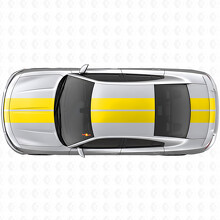 Dubbele Strepen Motorkap Dak Kofferbak Vinyl Decal Sticker voor Dodge Charger_5