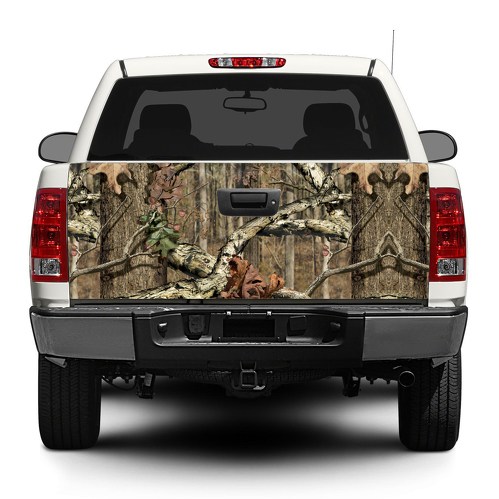 Camouflage Camo Forest Tailgate Decal Sticker Wrap Pick-up Truck SUV Car