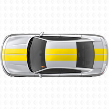 Dubbele Race Strepen Motorkap Dak Kofferbak Vinyl Sticker voor Dodge Charger_5